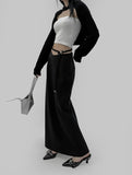 Melan Slit Long Skirt