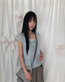 Meili Frill Short Sleeve Blouse
