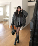 Philly Mink Fur Reversible Hooded Jumper