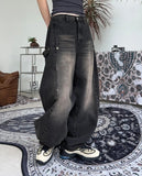 Neo Button Balloon Denim Pants