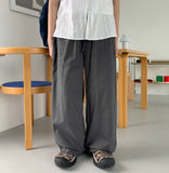 [unisex] Laran Linen Banding Wide Pants