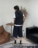 Ferrard zipper Bermuda pants