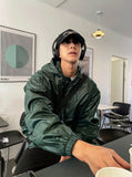 Color coated hooded jacket