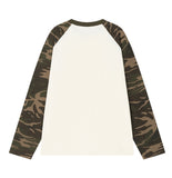 END OF TIME Camo Raglan Long Sleeve T-Shirt