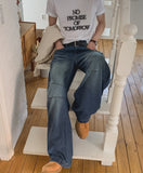 Bolide Washing Baggy Denim Pants