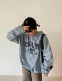 Rack Lettering Nylon String Hoodie