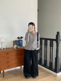 Renter Belt Denim Wide Pants