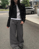 Noen Side Cut Wide Cotton Pants