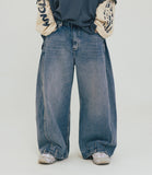 [AG] Side Panel Balloon Denim Pants