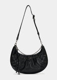 EYELET LEATHER SADDLEBAG