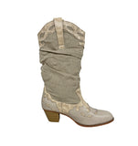 Premium Linen Western Boots
