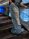 Bet Vintage Wide Denim Jeans