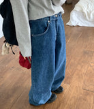 [unisex] Kembo Long Balloon Denim Pants