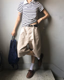 Nama Stripe PK Collar Short Sleeve T-Shirt