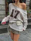 17 Numbering Summer Color Matching Knit
