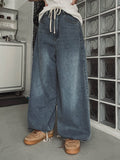 Rocky Big Wide Strap Balloon Denim