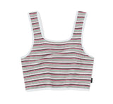 STRIPE KNIT SQUARE TOP