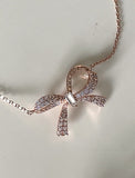 Rendine Ribbon Cubic Necklace