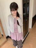 Garta Shirring Layered Sleeveless One Piece