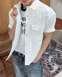 Renter Two-Pocket Crop Short Sleeve Shirt