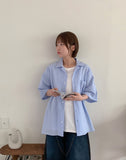 [unisex] Jint Seersucker Over Short Sleeve Shirt