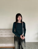 [BAON] Sokai Round Ribbed Tee