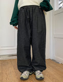 [unisex] Emensi banding stitch denim pants