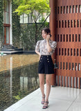 Lindian Flower Chiffon Blouse