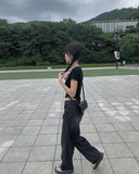 Dolce Black Washing Wide Pants