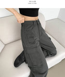 3 Pocket Vintage Pin Tuck Loose Wide Fit Cotton Pants