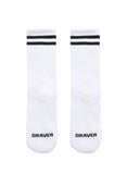 Drawing Black Smile Logo Socks