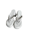 1203 Multiway Buckle Thigh-High Flip-flop Boots