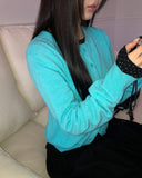 Mihen Round Wool Knit Cardigan