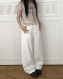 Winky Cotton Wide Pants