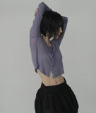 Leon See-through Snap Cardigan