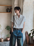 Mobin Punched Short Sleeve Shirt
