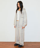 CROSS STUD HOOD ZIP UP