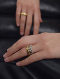 Iceblock Silver Ring L