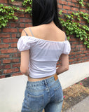 Epon Off-shoulder Short-sleeve T-shirt