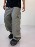 Buffing leather cargo pants