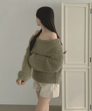 Christmas Off-shoulder Knit