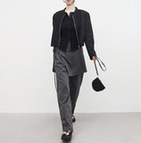 Turdin crop two-way jacket