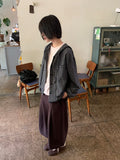 Attil check hood long sleeve shirt