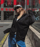 Moldy Spray Damage Hoodie Zip-Up