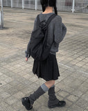 Iva button slit color matching leg warmers