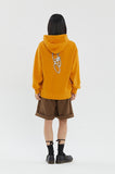 SILVER CLIP PENDANT LOGO HOODIE