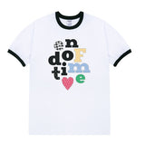 END OF TIME Ringer Short Sleeve Tee
