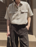 Hero Tweed Half Shirt