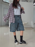 May Loose Fit Checkered Shirt