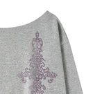 SIM CROSS One-Shoulder Sweatshirt